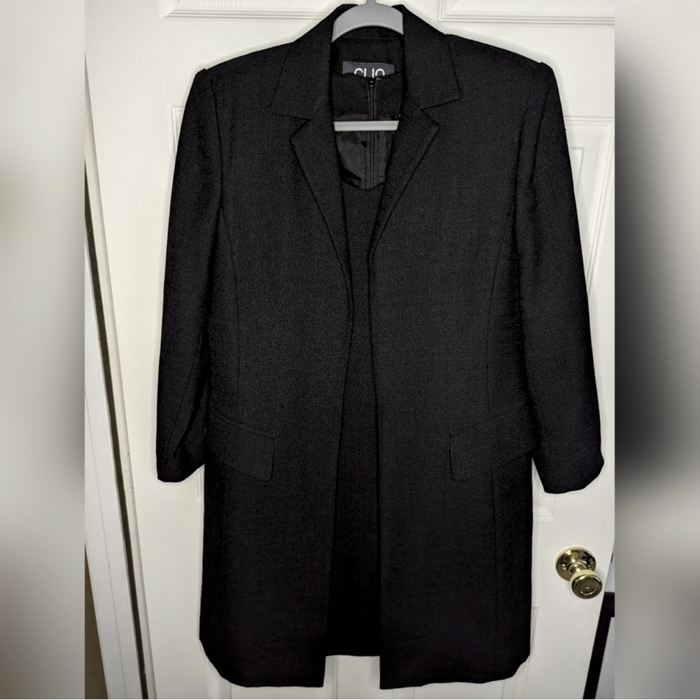 CLIO two-piece dress and jacket set | 8 | black